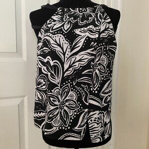 TANKINI TOP Black/White Sz 8